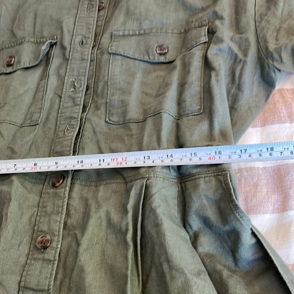 Gap Linen Cotton Romper Size Large Color Mesculen green - Picture 8 of 11